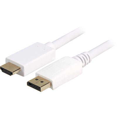Sharkoon displayport 1.2 > hdmi adapter (white, 1 meter, 4k)
