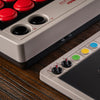 Controller arcade 8bitdo (grigio rosso, usb bluetooth 2.4 ghz, nintendo switch, pc)