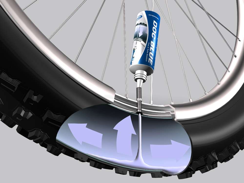 Sellador sin tubeless schwalbe doc blue, 60 ml