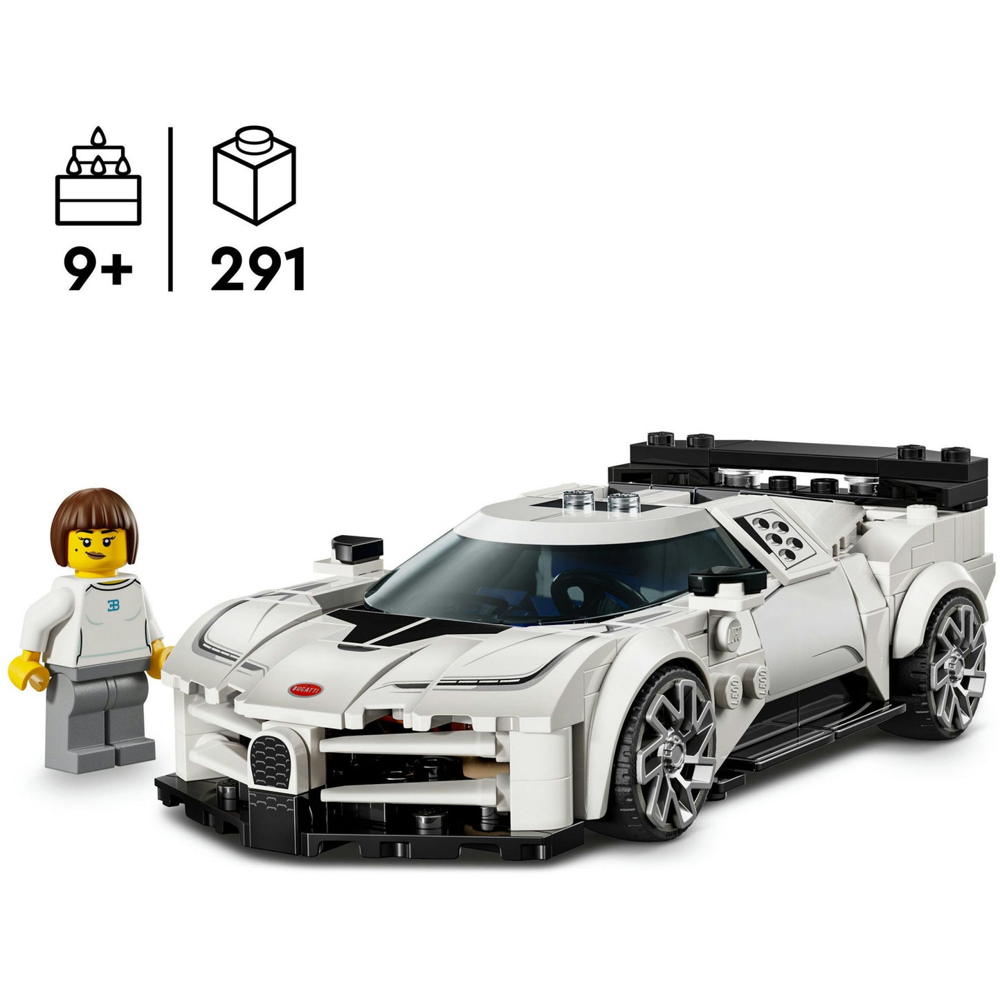 Lego speed champions 77240 bugatti centodieci hyper sportauto