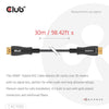 Club 3d hdmi hybride aoc kabel 8k60hz 4k120hz 30m (zwart)