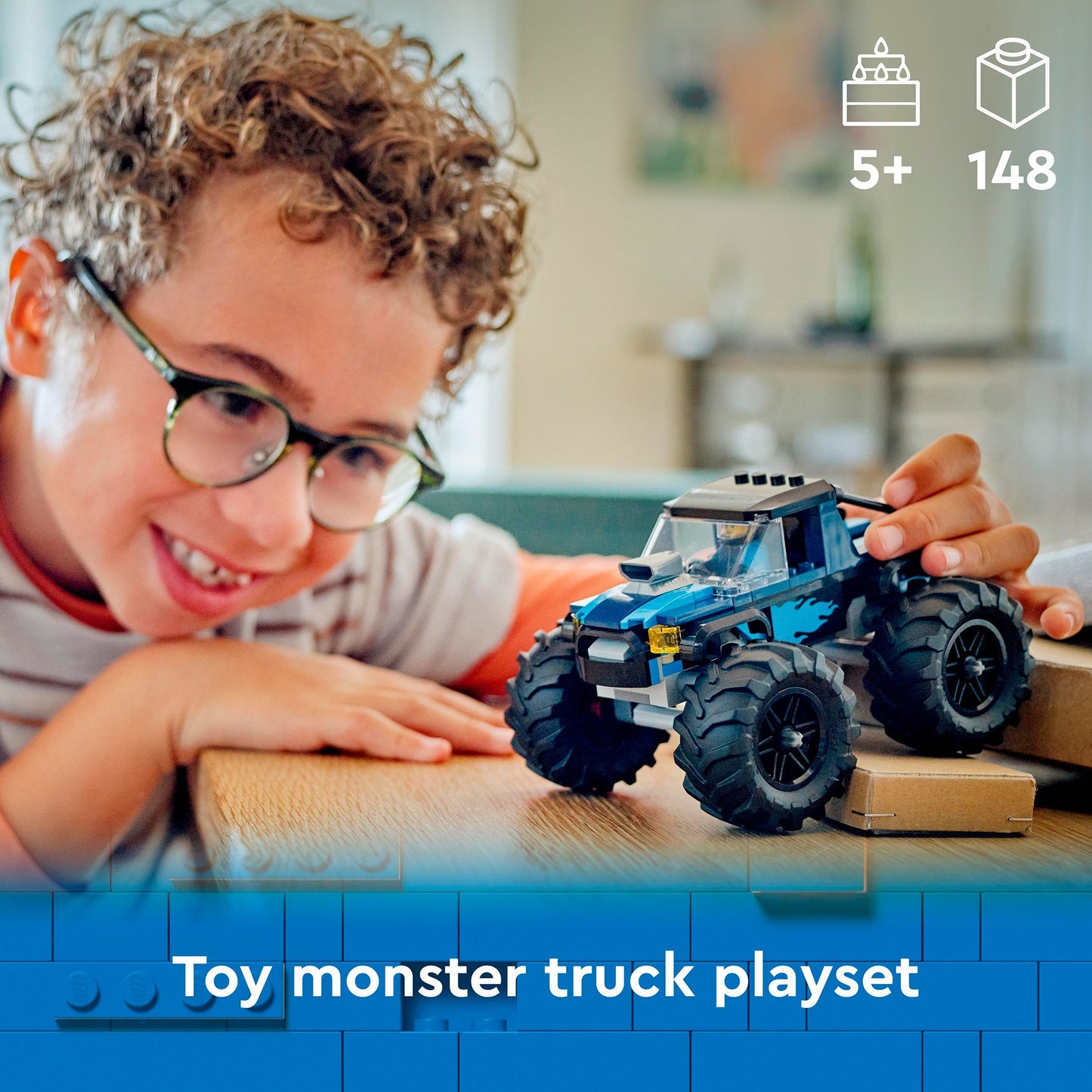 Lego city 60402 blauwe monstertruck