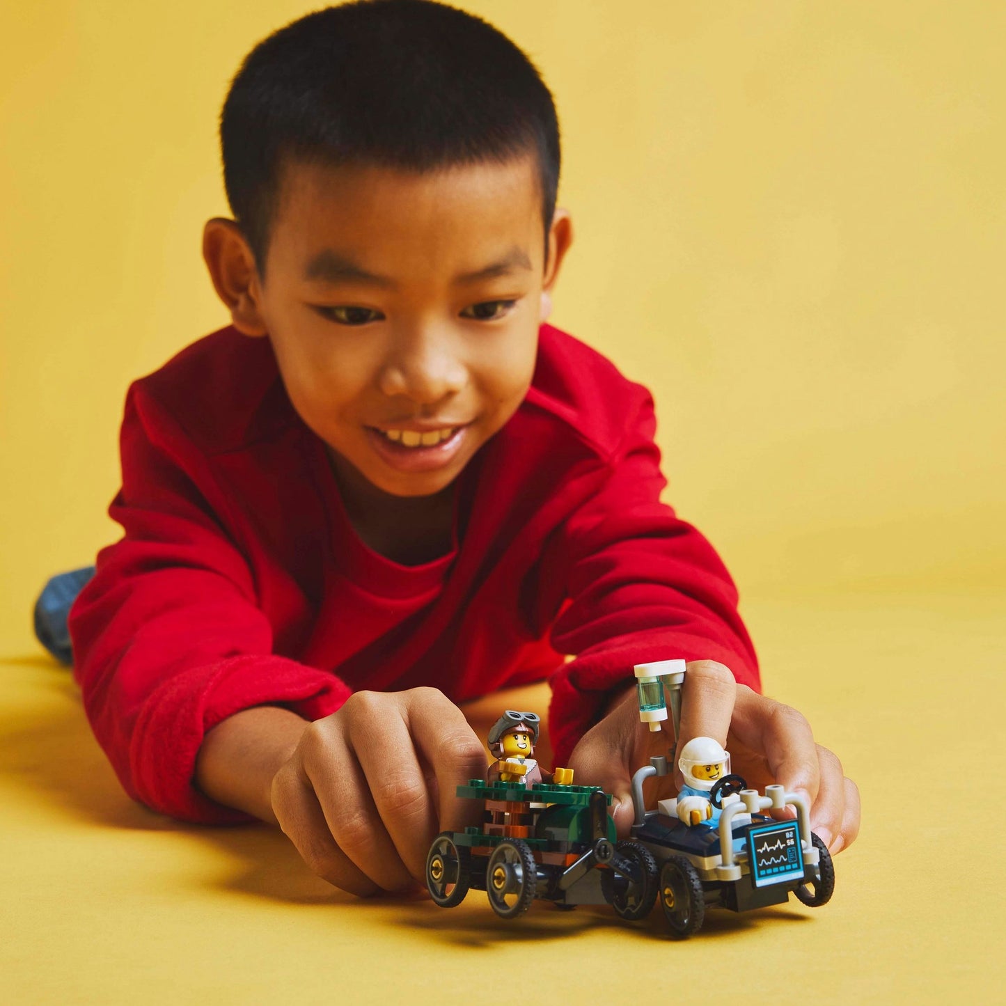 Pacchetto di auto da corsa LEGO LEGO 60459: aereo vs. letto d'ospedale