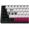 Lorgar kbp70mw, tastiera da gioco (nera, layout americano, logar tossico viola, 65%, rgb, hot-swapable, pbt double-shot, bluetooth 2.4ghz usb)