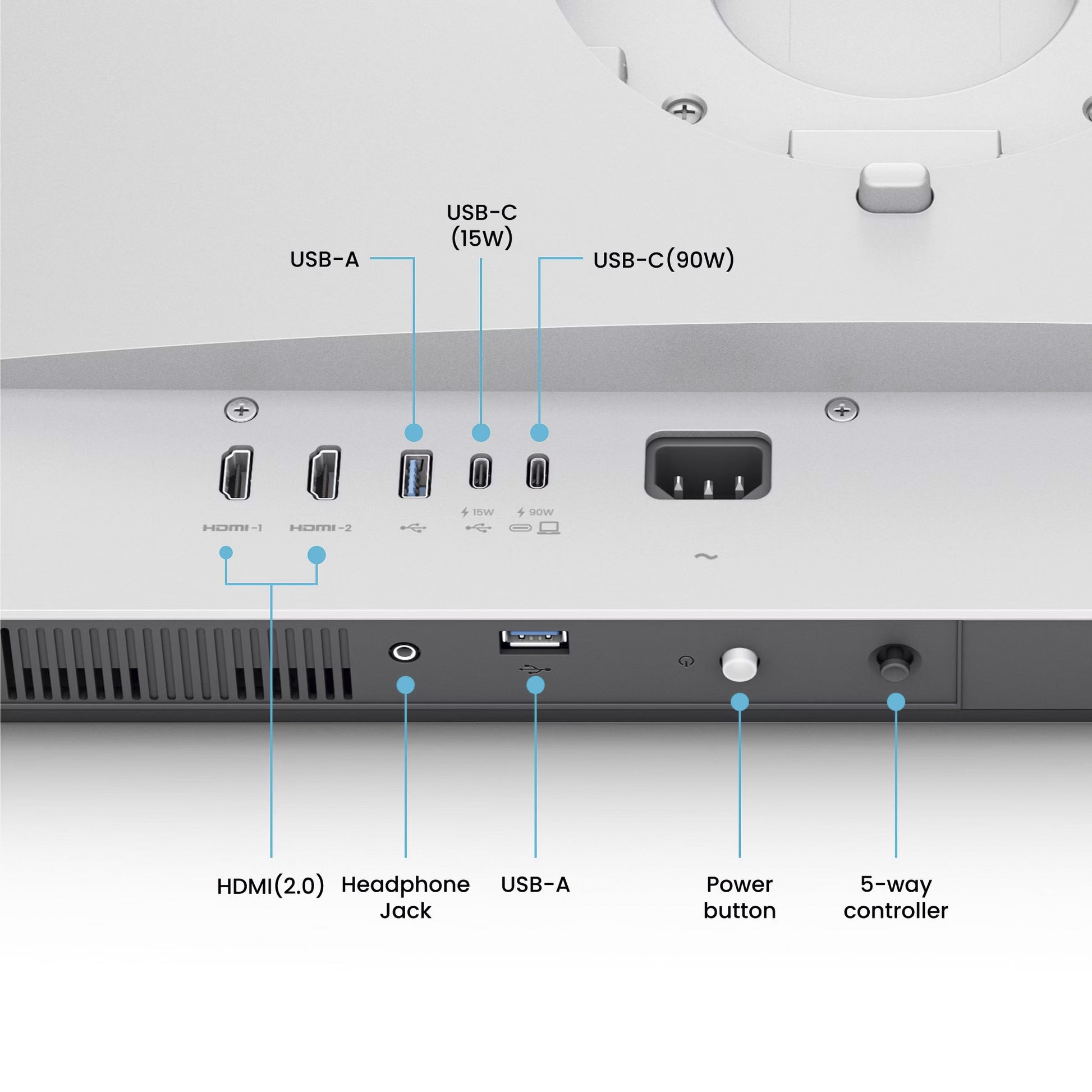 Benq ma270up per macbook 27 monitor 4k uhd (argento, hdmi, usb-a, usb-c, audio)