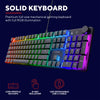 Trust gxt 866 torix mechanisch gaming toetsenbord (zwart, us lay-out (qwerty), huano red, 100%, rgb)