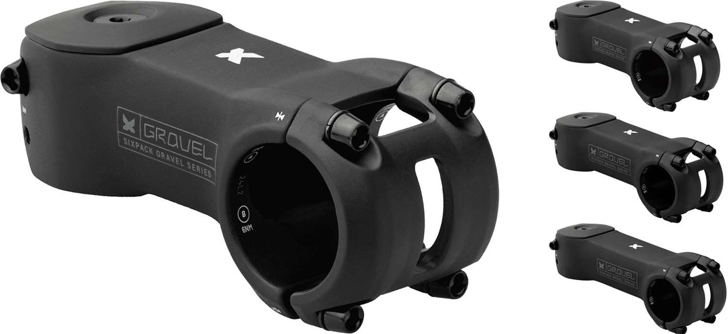 Attacco manubrio gravel da corsa a sei pezzi