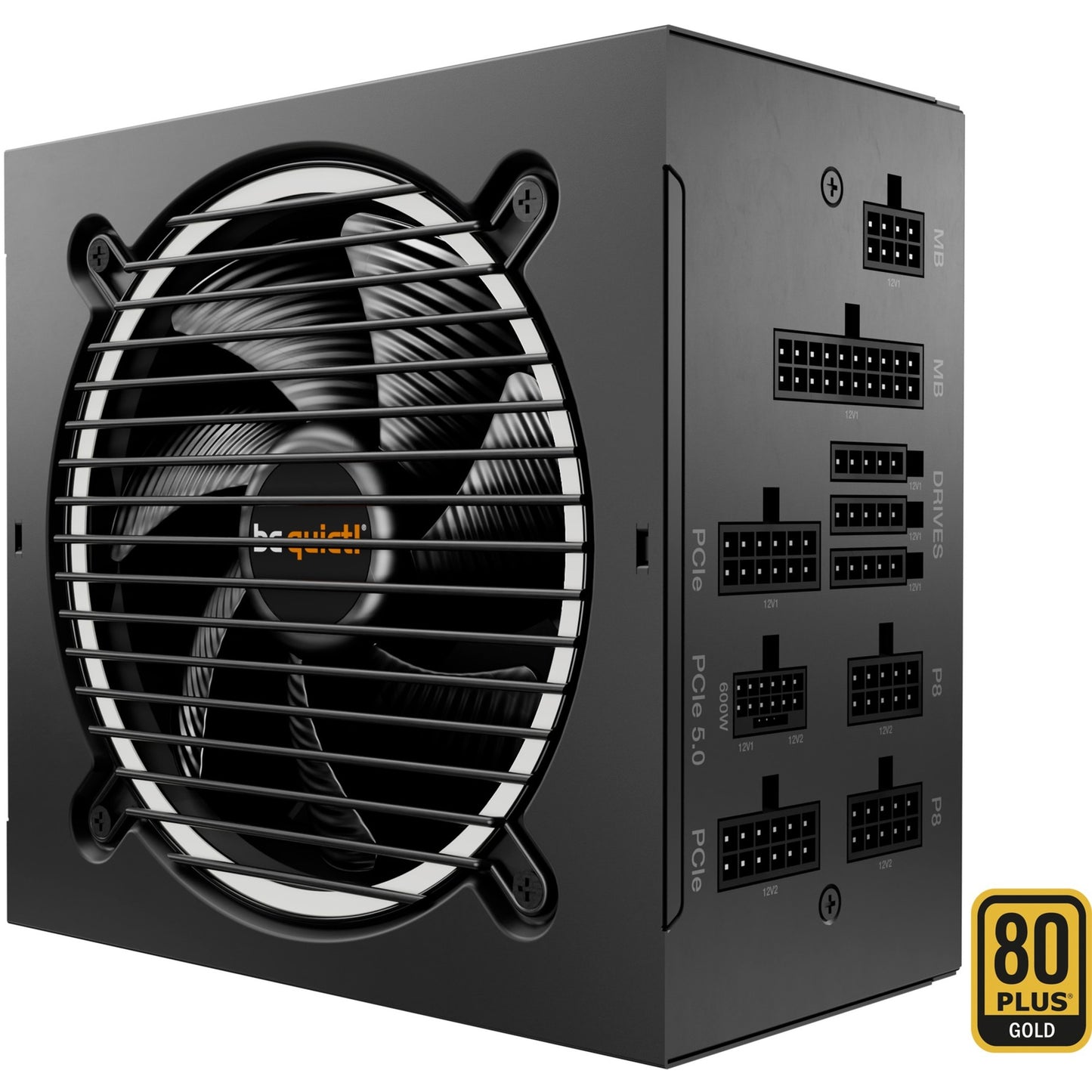 Silenzio! alimentatore modulare pure power da 12 m da 1200 watt (nero, 1x 12v-2x6, 4x pcie)