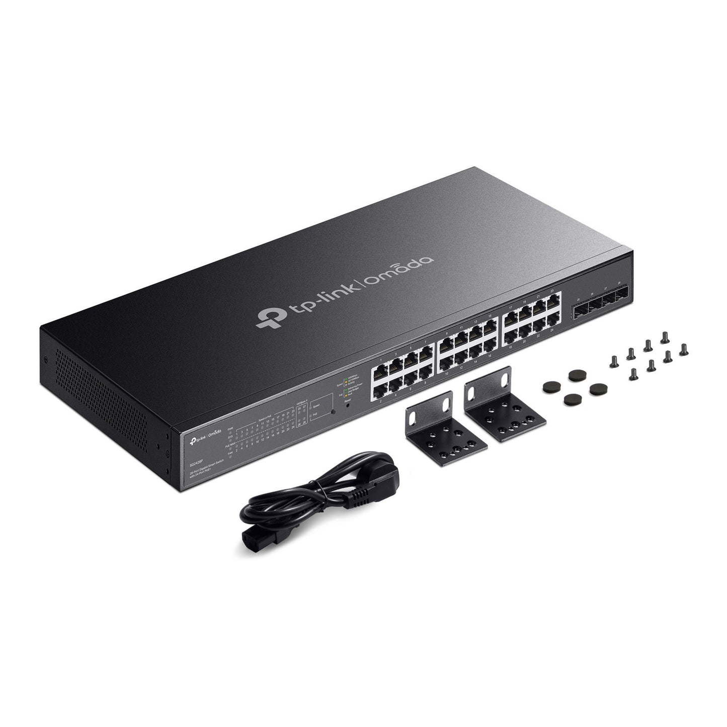 Smart Switch Gigabit a 28 porte Tp-link Omada SG2428P Jetstream (nero, 24x PoE+)