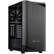 Silverstone seta a1 midi tower behuizing (zwart titanium | 2x usb-a | 1x usb-c | rgb | tempered glass) - afbeelding 1