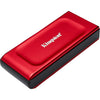 Kingston xs1000 portable 2 tb externe ssd (rood zwart, sxs1000r 2000g, usb-a 3.2 (10 gbit s))