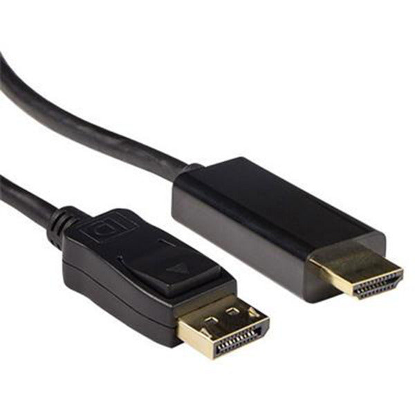 Cable adaptador de conectividad Act displayport macho a HDMI-A macho 0,50 m (negro)