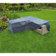Copertura per mobili da giardino naturale per lounge set a L
