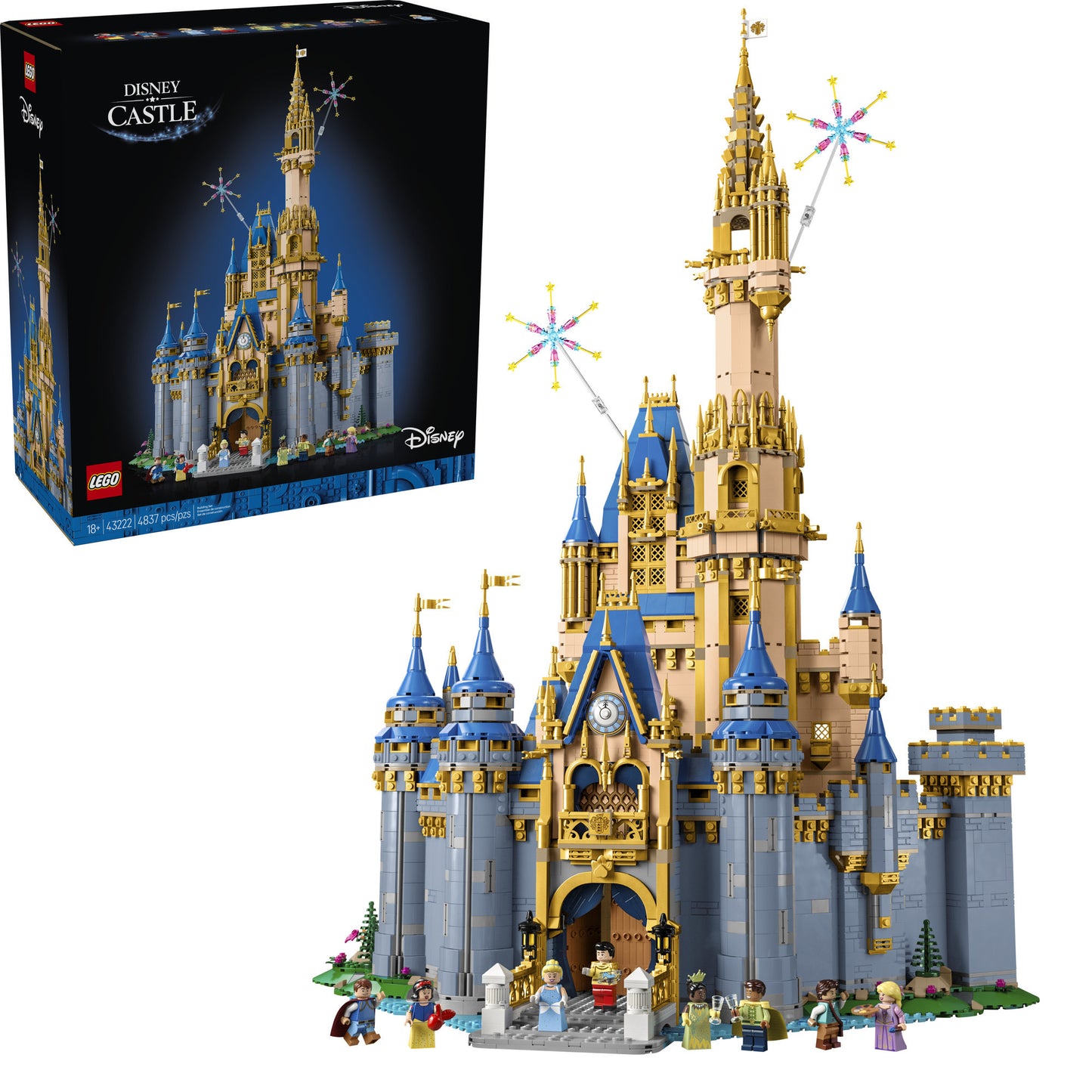 Lego disney - juguetes de construcción castillo disney (43222)