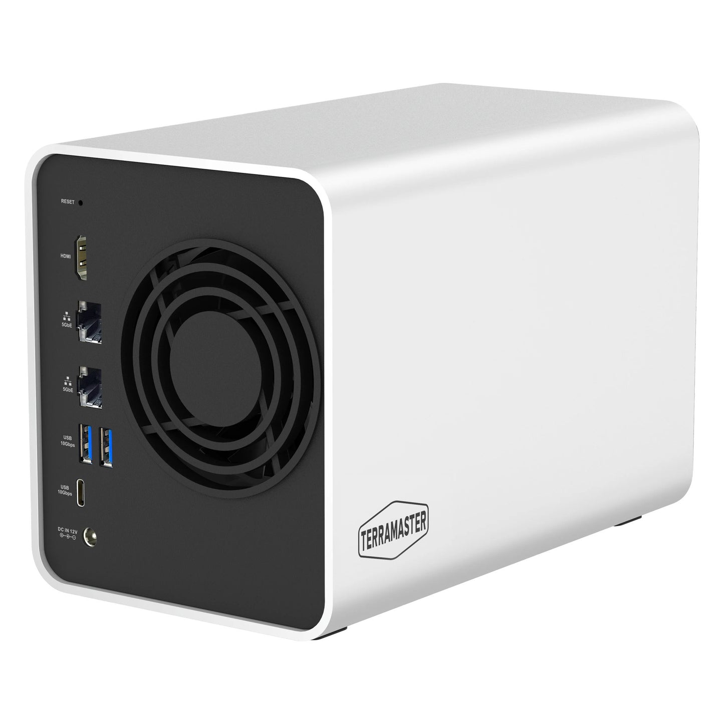Terramaster f2-425 plus nas (bianco, 2x 5GBe, HDMI, USB)