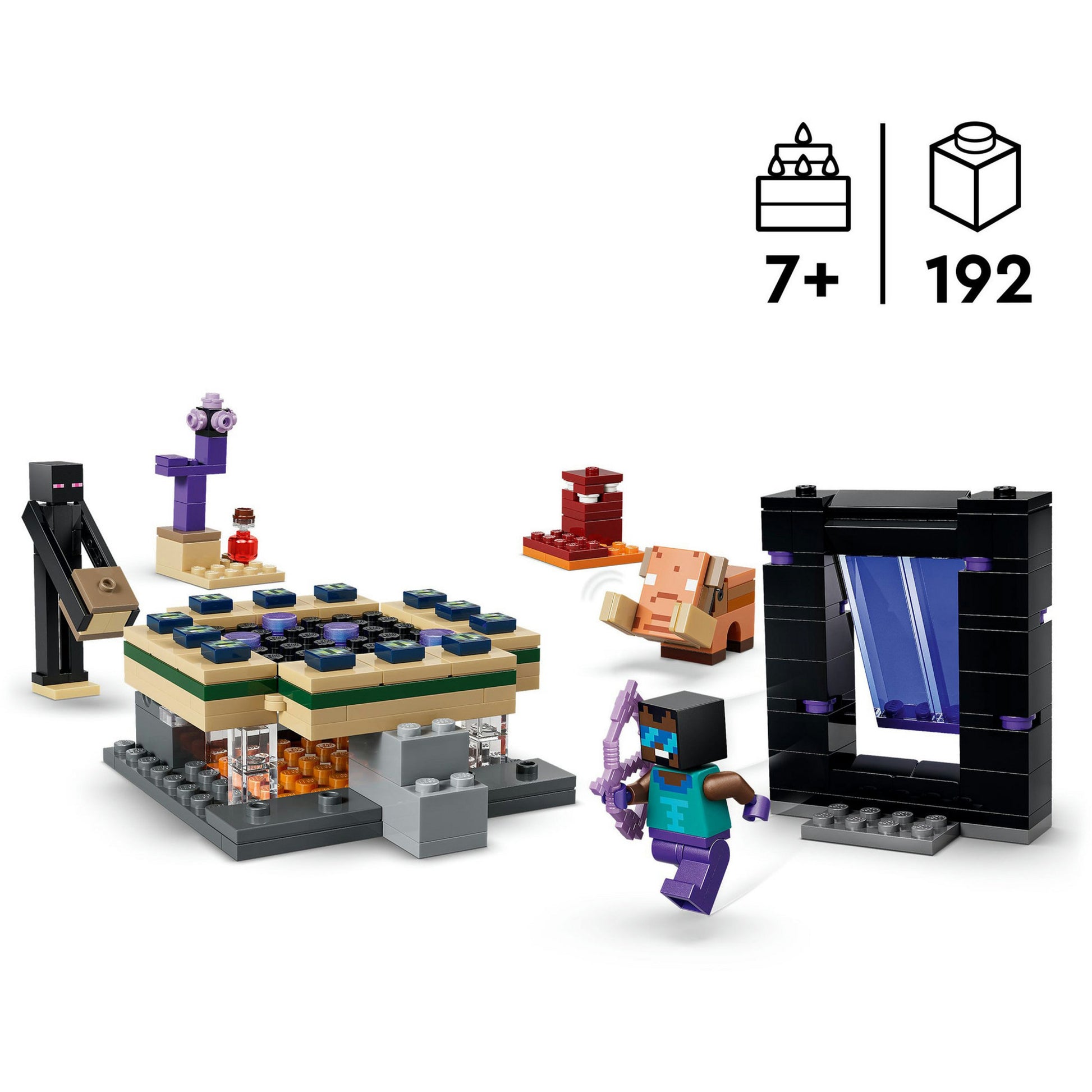 Lego 21584 Minecraft Viaggio nel Nether e nel Portale della Fine | 2 pezzi