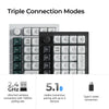 Keychron q0 he qmk teclado numérico inalámbrico personalizado teclado numérico mecánico rgb (negro, diseño estadounidense (qwerty), nebulosa magnética de doble riel gateron, intercambio en caliente, rgb, teclas pbt de doble disparo)