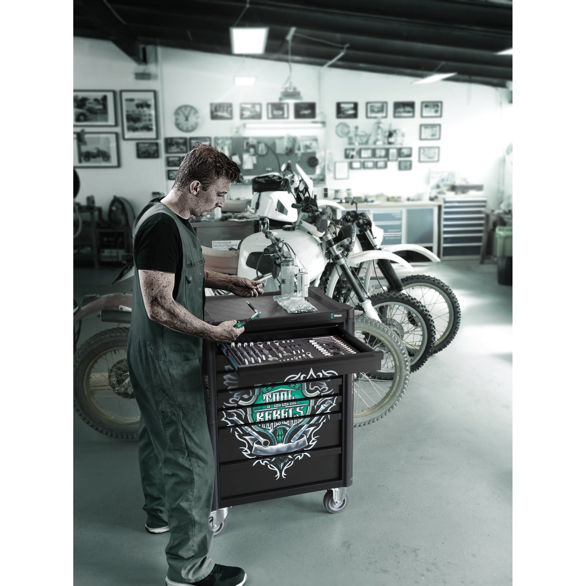 Carrello da officina Wera 9700 Tool Rebel 1, 94 pezzi - 05150130001
