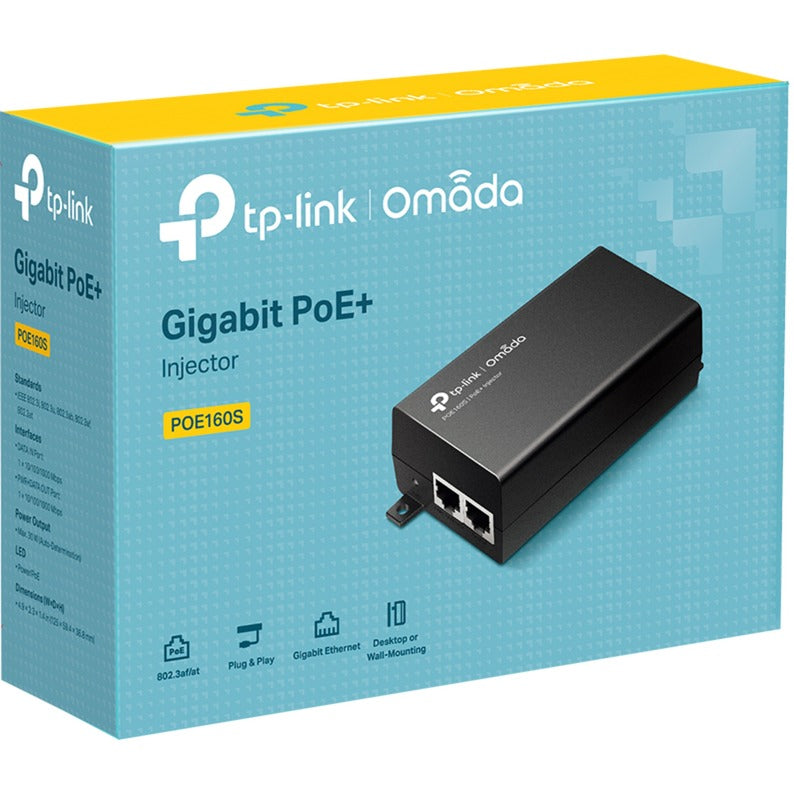 Tp-link tl-poe160s poe injector adapter (zwart)