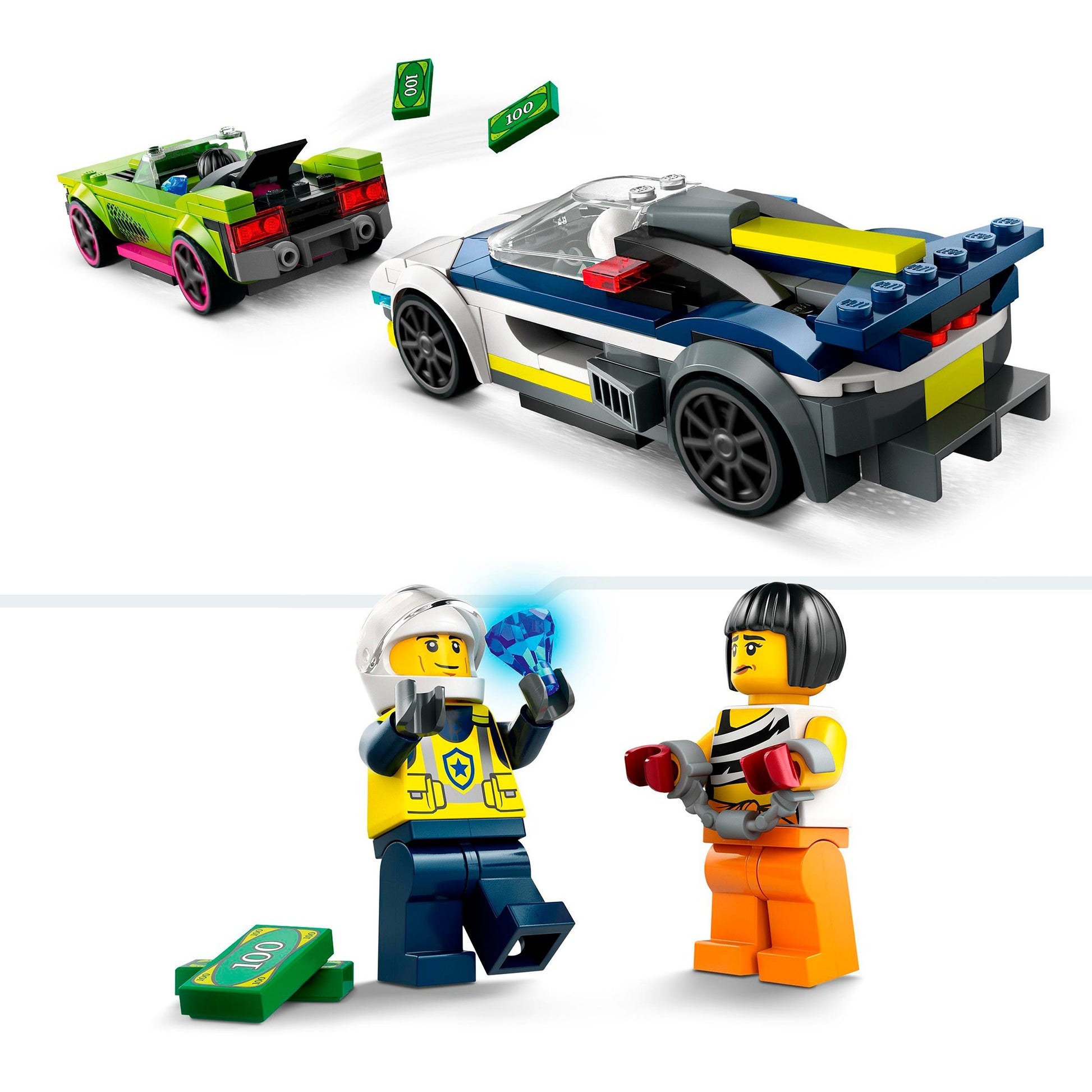 Lego LEGO City 60415 Auto della polizia e inseguimento di auto veloci