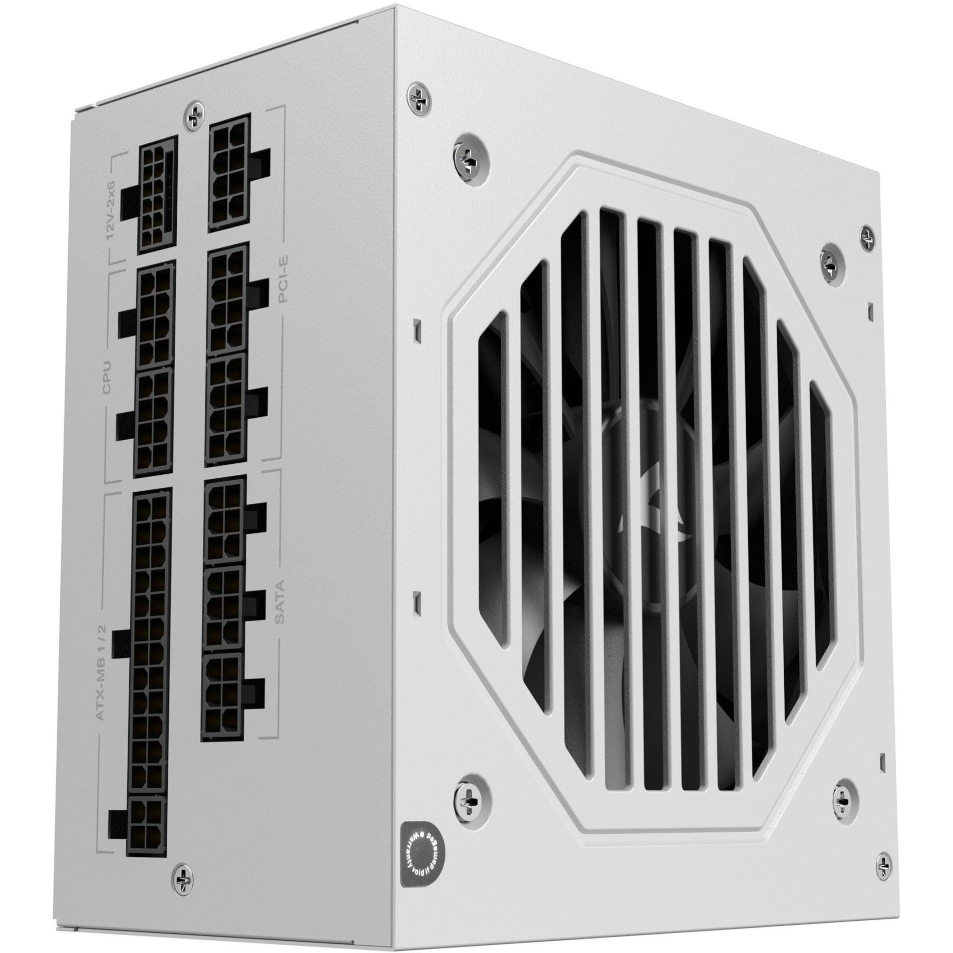 Sharkoon rebel p20 gen2 modulaire 850 watt voeding (wit, 1x 12v-2x6, 3x pcie)