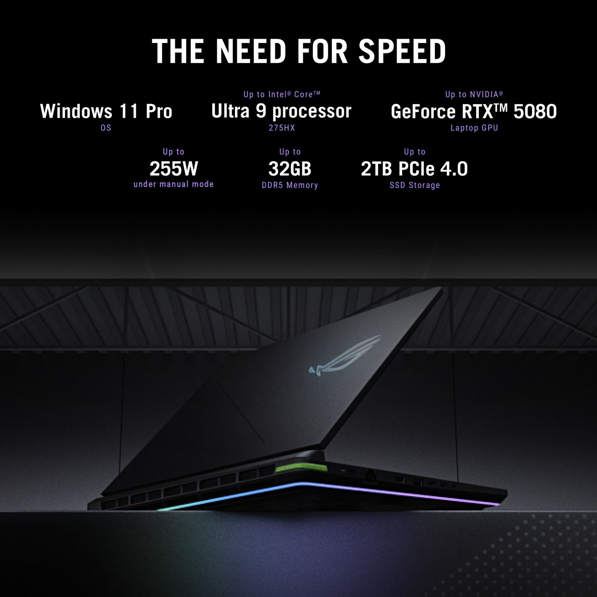 Asus rog strix g18 g815jpr-s9052w portatile da gioco (i9-14900hx | rtx 5070 | 32 GB | 1 TB SSD)