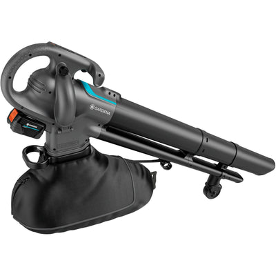 Gardena soffiatore per foglie a batteria powerjet 18v p4a set
