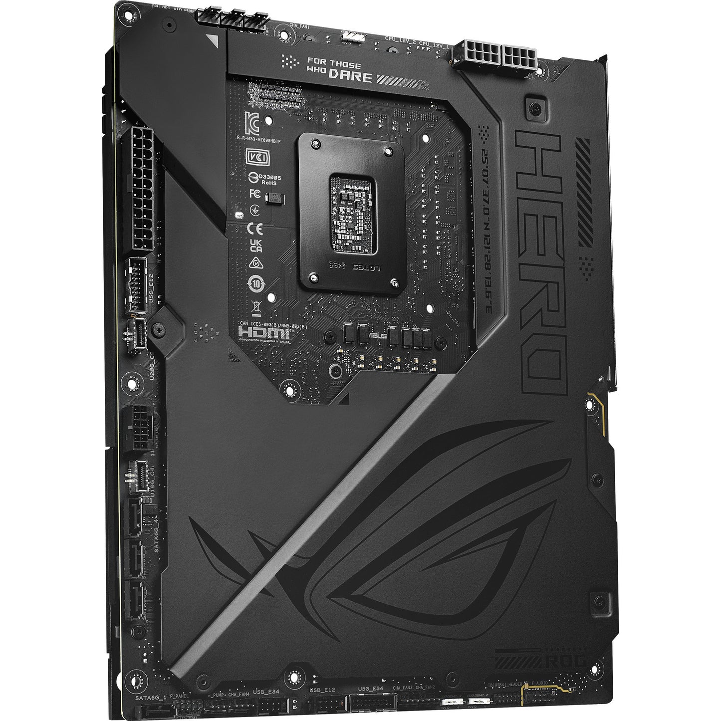 Placa base Asus Rrog Maximus Z890 Hero BTF Socket 1851 (negra, RAID, 5 GB-LAN, Wi-Fi 7, BT, Sonido, ATX)