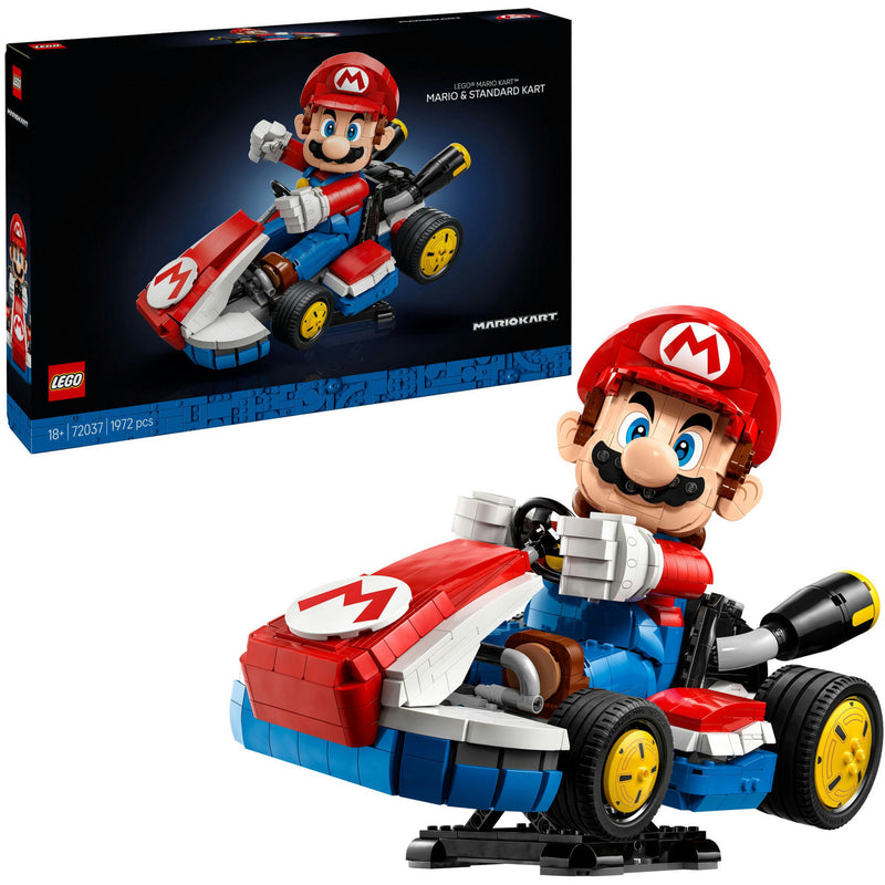 LEGO Super Mario 72037 Mario Kart Mario y Stanaard Kart