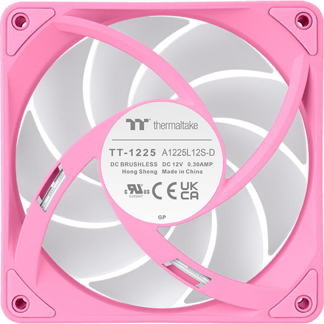 Thermaltake ct120 ex argb sync ventola di raffreddamento per PC rosa (pacchetto da 3 ventole) ventole per case (rosa, 3 pezzi, 120 x 120 x 25 mm, pwm)