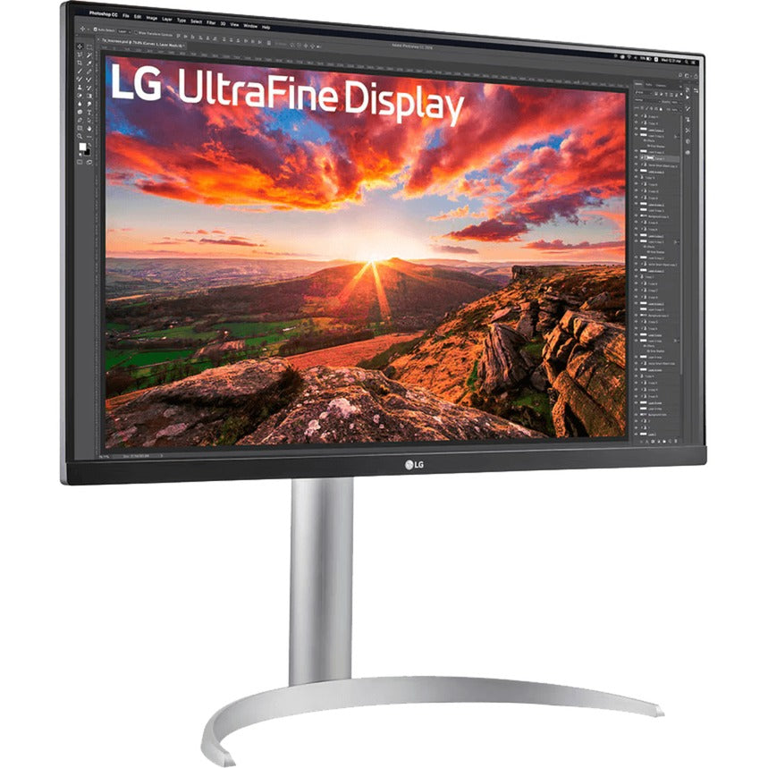 Monitor LG Ultrafine 27UP850K-W 27 4K UHD (argento nero, 2x HDMI, Display Port, 2x USB-A, USB-C)