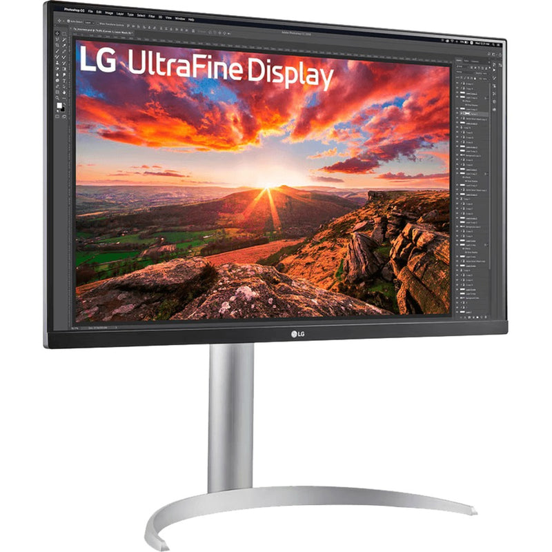Monitor LG Ultrafine 27UP850K-W 27 4K UHD (argento nero, 2x HDMI, Display Port, 2x USB-A, USB-C)