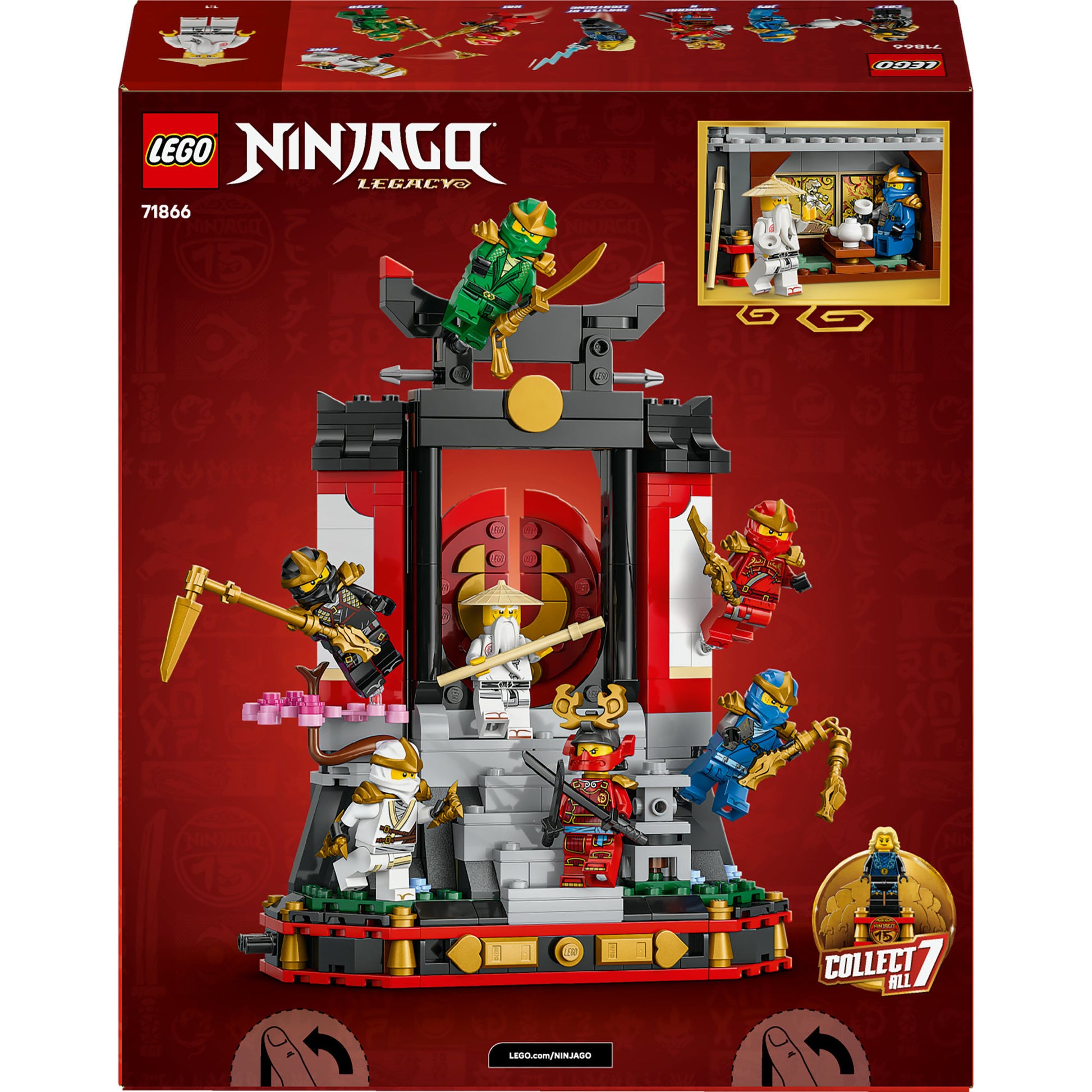 Lego Ninjago 71866 Espositore per il 15° anniversario con personaggi ninja