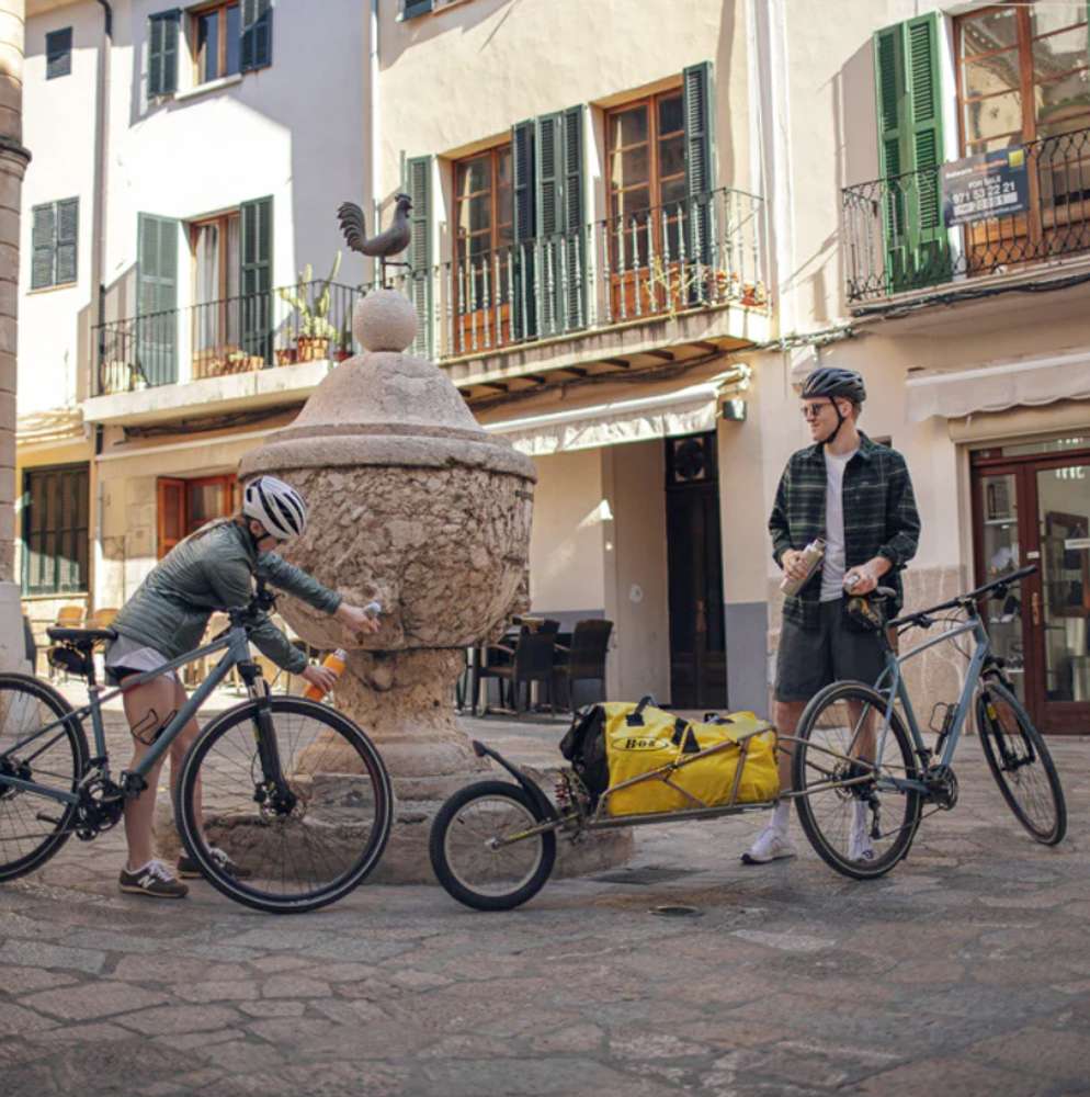 Remolque para bicicleta bob yak negro sin bolsa
