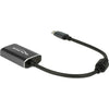 Delock usb-c (male) > mini displayport (female) met pd functie adapter (donkergrijs, 0,2 meter)