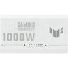 Asus tuf gaming gold white edition modulaire 1000 watt voeding (wit, 1x 12v-2x6, 4x pcie)