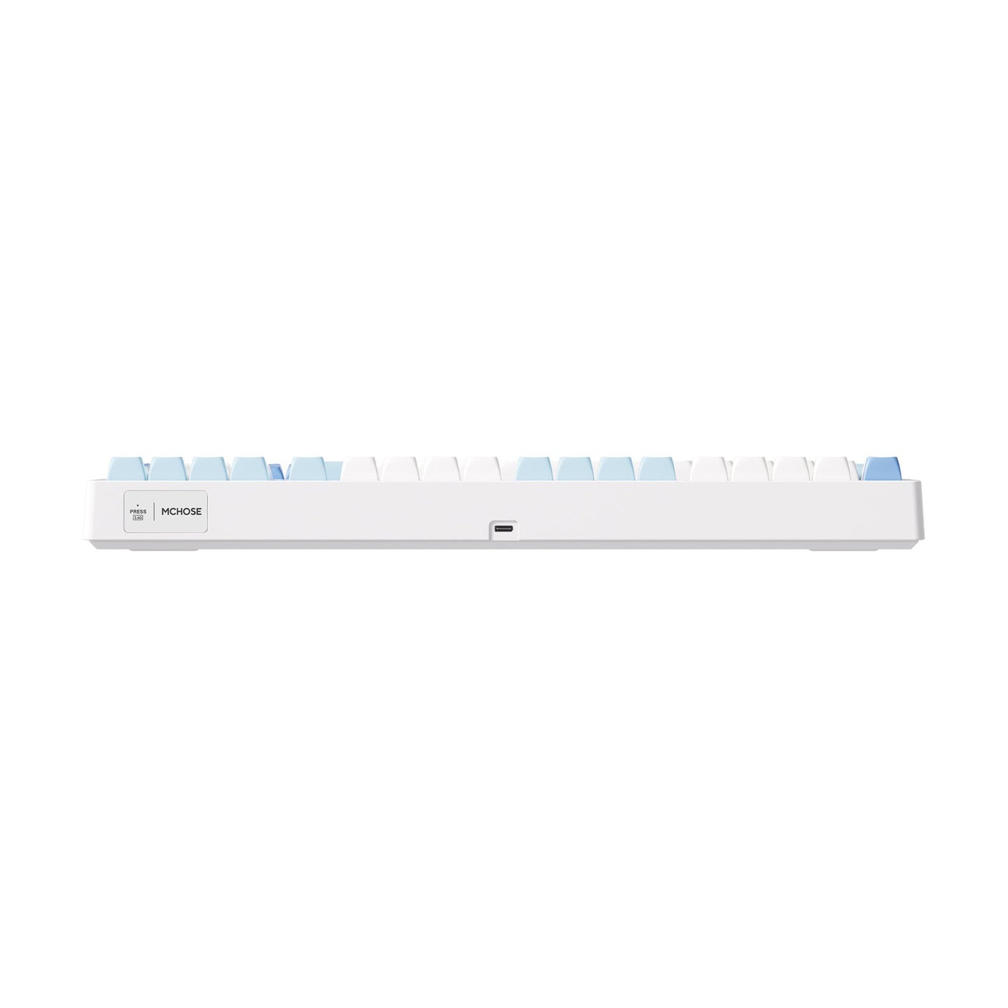Mchose G98 Pro Blue Flame Orange Inalámbrico Tri-Modo Mecánico personalizado, Teclado para juegos (Blanco Azul, Diseño de EE. UU., TTC Flame Orange, 98%, RGB, Hot Swap, PBT de doble disparo, Bluetooth inalámbrico USB-C)