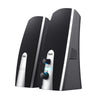 Trust 2.0 speaker set pc-luidspreker (zwart zilver)