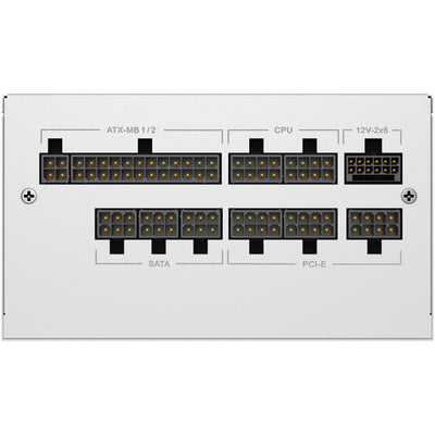 Alimentatore modulare Sharkoon ribelli p20 gen2 da 850 watt (bianco, 1x 12v-2x6, 3x pcie)
