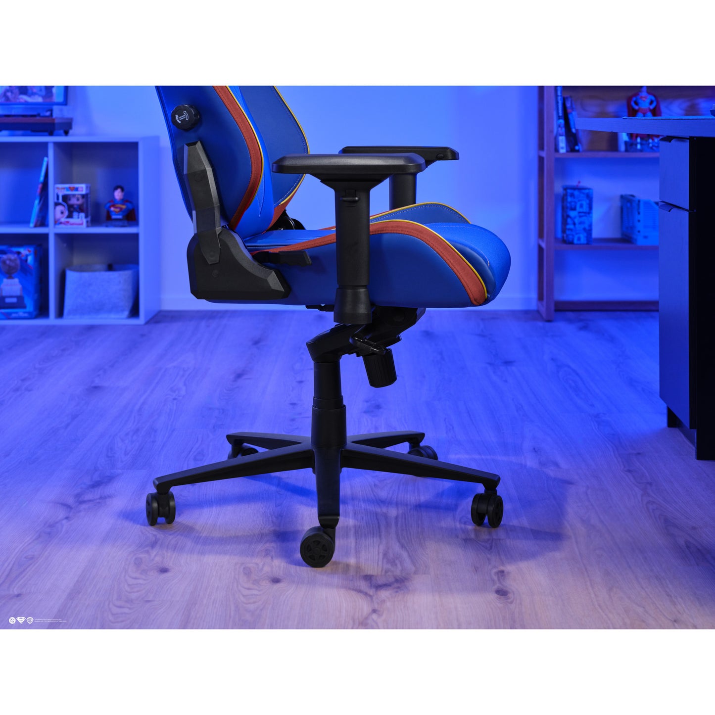 Trust GXT 721SM Ruya Pro Premium Comoda sedia da gaming (Blu Rosso)