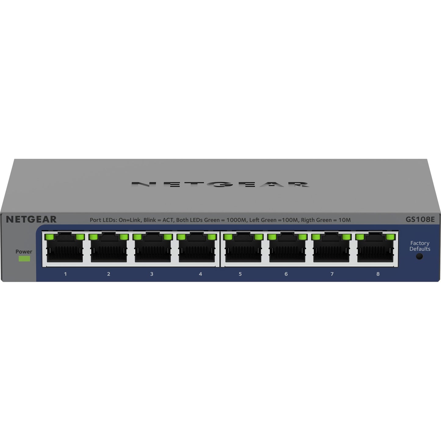 Netgear Gigabit Gigabit Plus-Switch (GS108E-400EUS)
