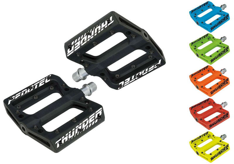 Pedali con piattaforma piatta in nylon Pedotec Thunder 183
