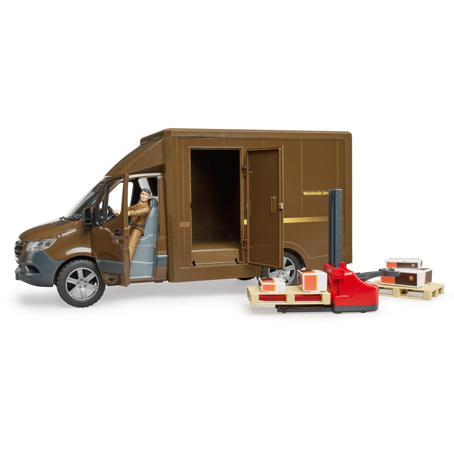 Bruder MB Sprinter Ups con driver e accessori