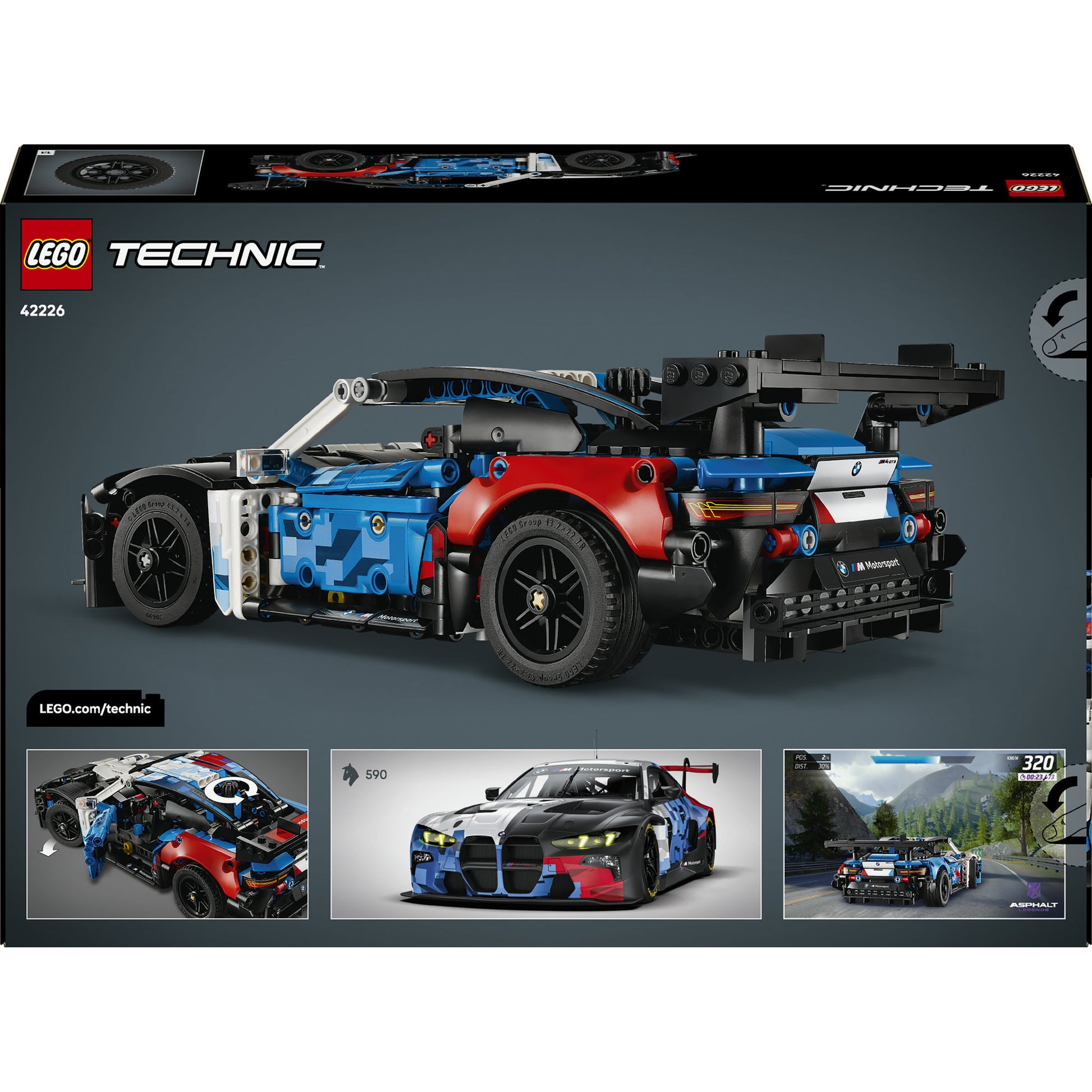 Lego technic 42226 auto da corsa bmw m4 gt3 evo