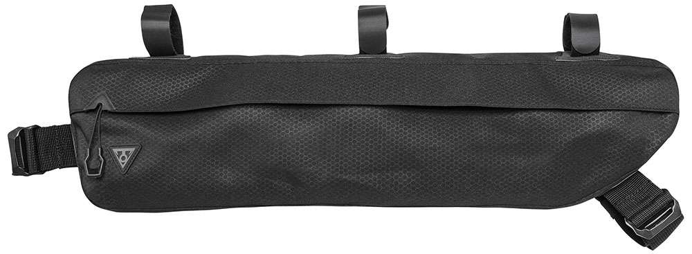 Frametas topoak Midloader 6L ZW, cinghie di nylon, nero