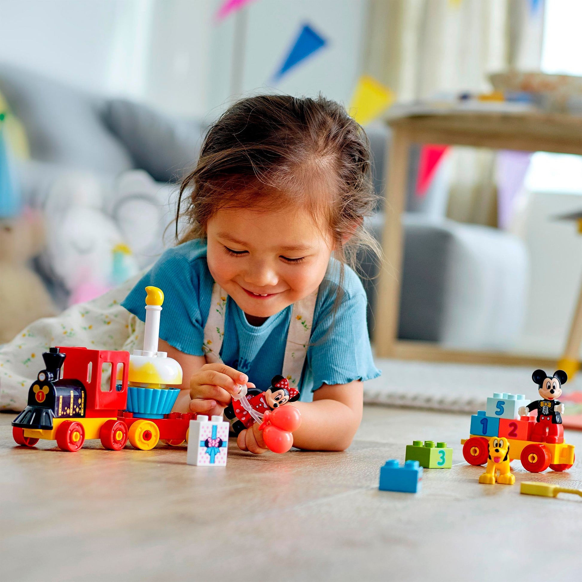 Lego duplo disney mickey minnie verjaardagstrein, bouwbaar speelgoed voor peuters 10941