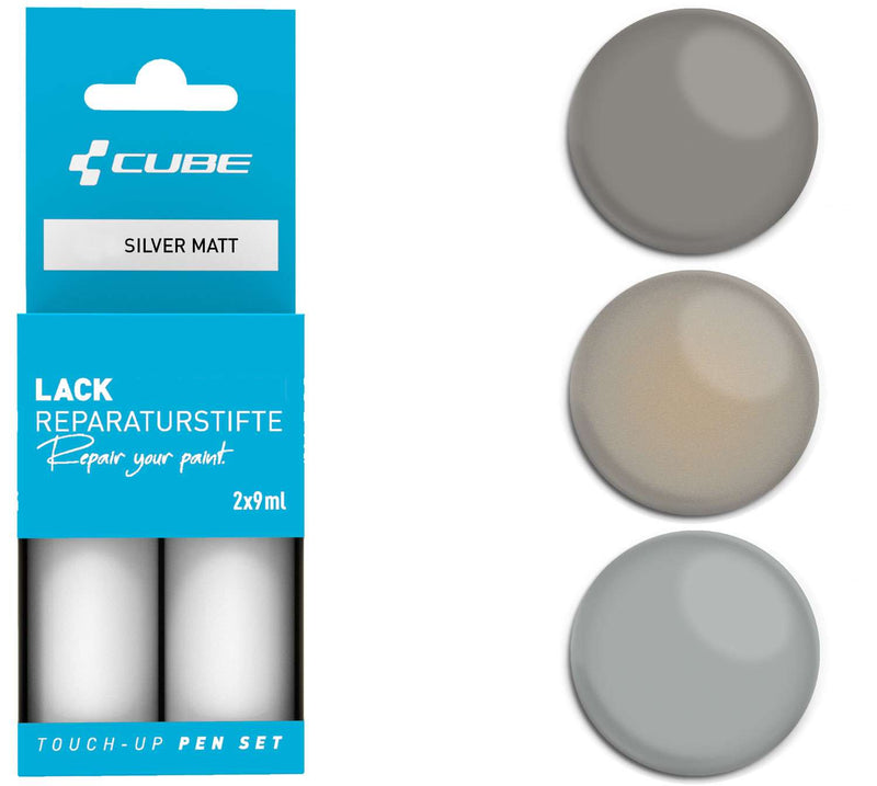 Set di pennarelli per ritocchi Cube argento opaco