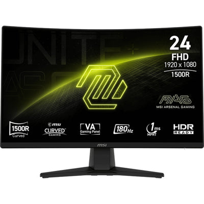 Monitor da gioco curvo Msi mag 242c 23,6 (nero, hdmi, displayport, 180 hz)
