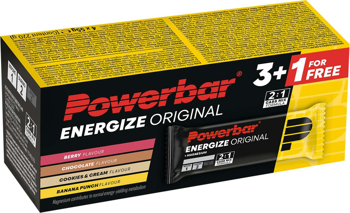 Powerbar energizza la barretta originale multigusto 3+1