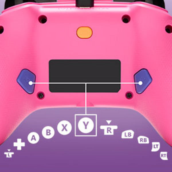 Vantaggio Powera plus controller cablato per xbox serie x|s - palme al chiaro di luna (rosa, xbox serie x|s, xbox one, PC)